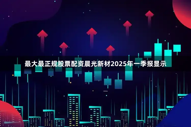 最大最正规股票配资晨光新材2025年一季报显示